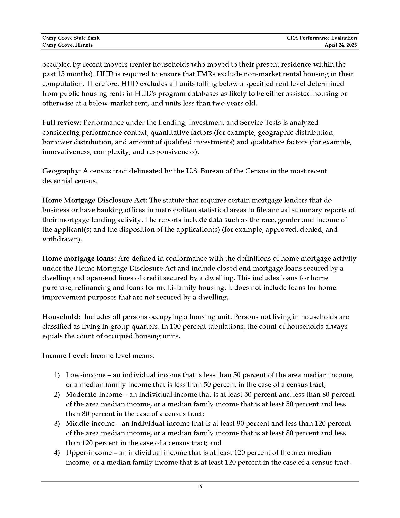 Community Reinvestment Act Page 22