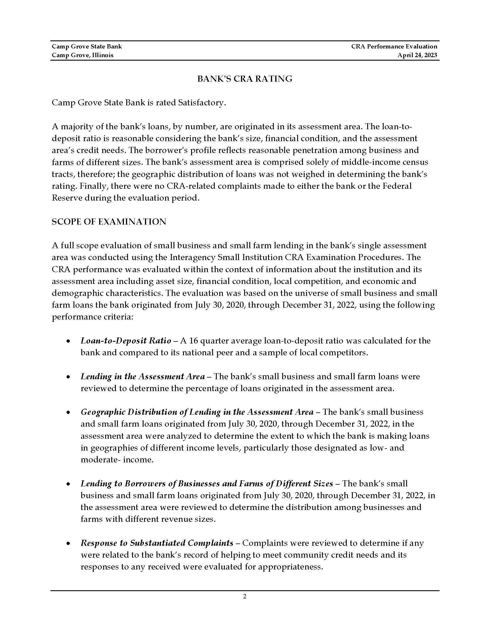 Community Reinvestment Act Page 5